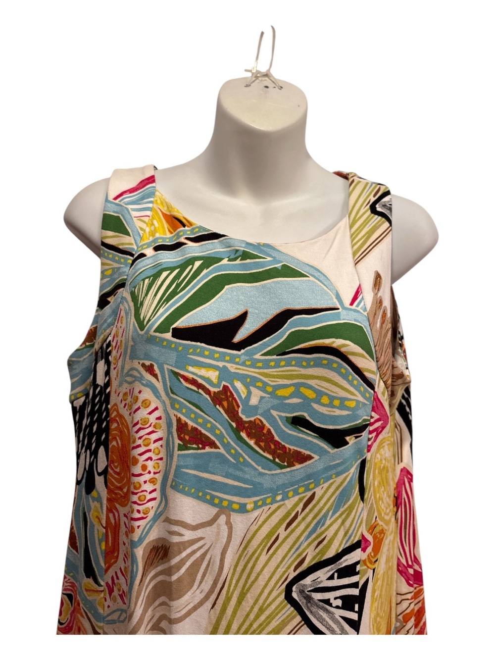Chico's Vibrant Floral Maxi Dress in Chico’s size 1 or medium 8/10 with slits - Picture 4 of 10